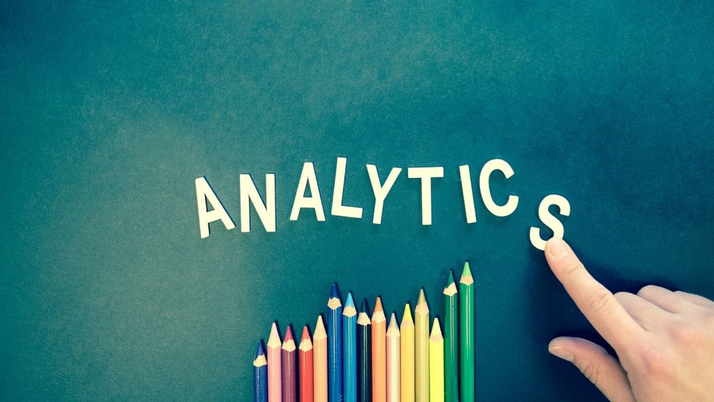 Crayons and analytics text