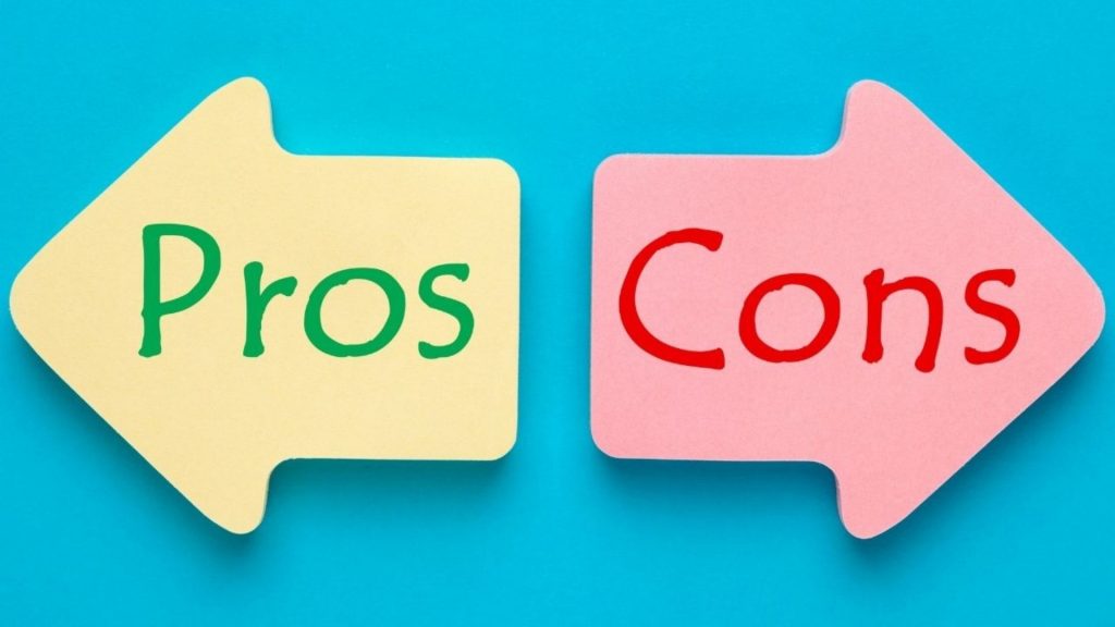 Pros and cons arrows