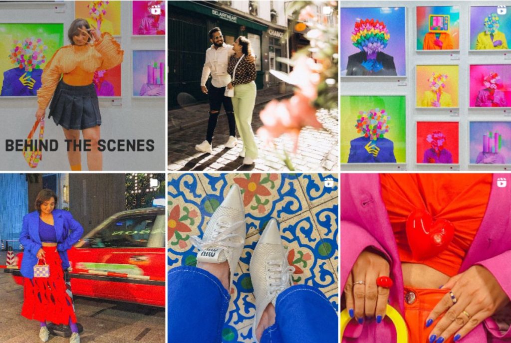 Iswarya Venkat’s colorful Instagram feed.